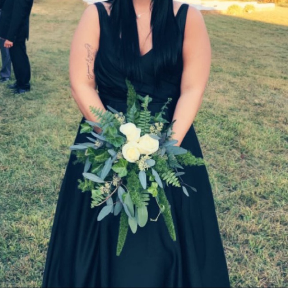 David’s Bridal Black Prom Dress